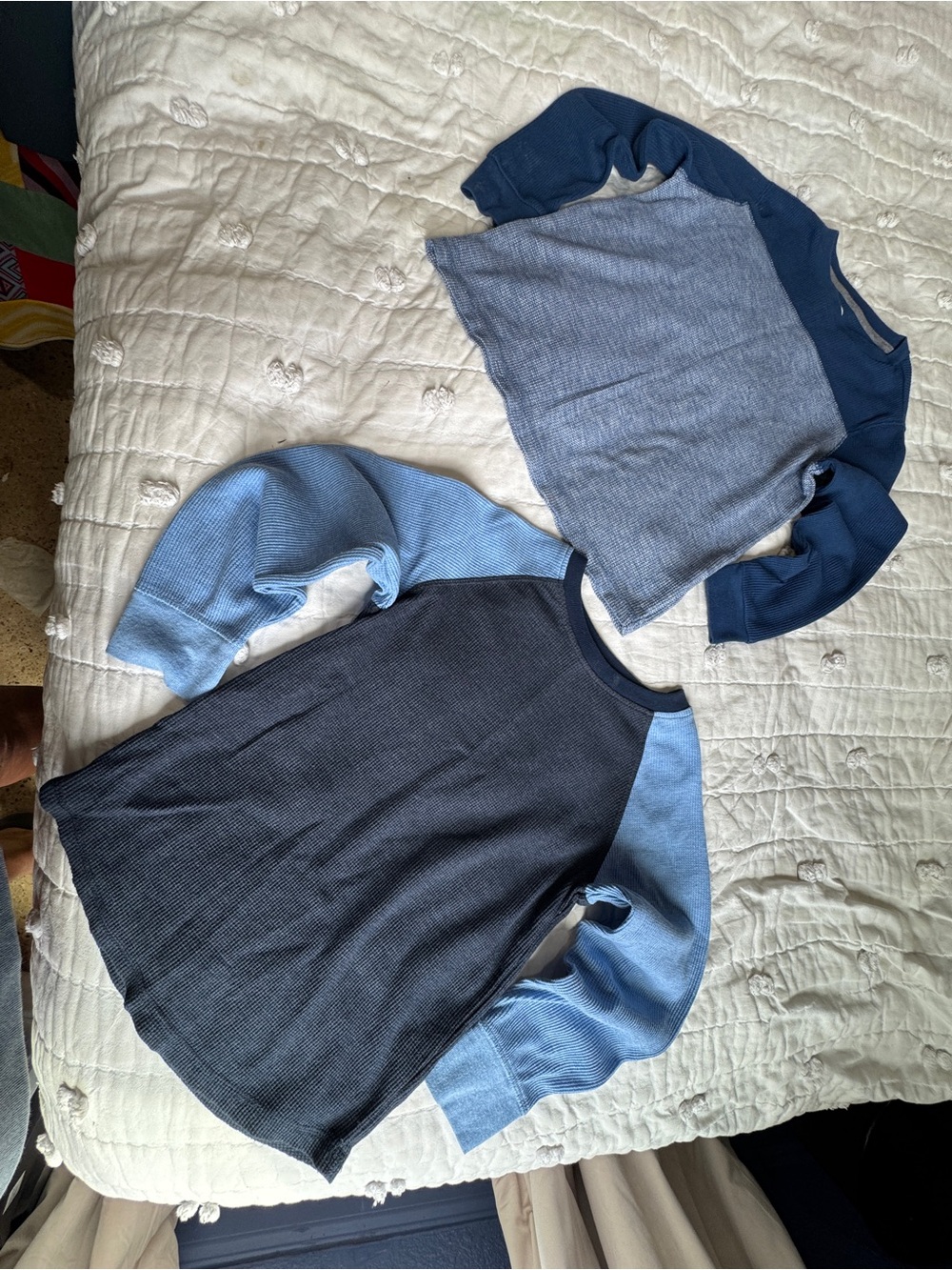 Kids Colorblock Thermal old navy Long Sleeve Shirt - Blue size 6